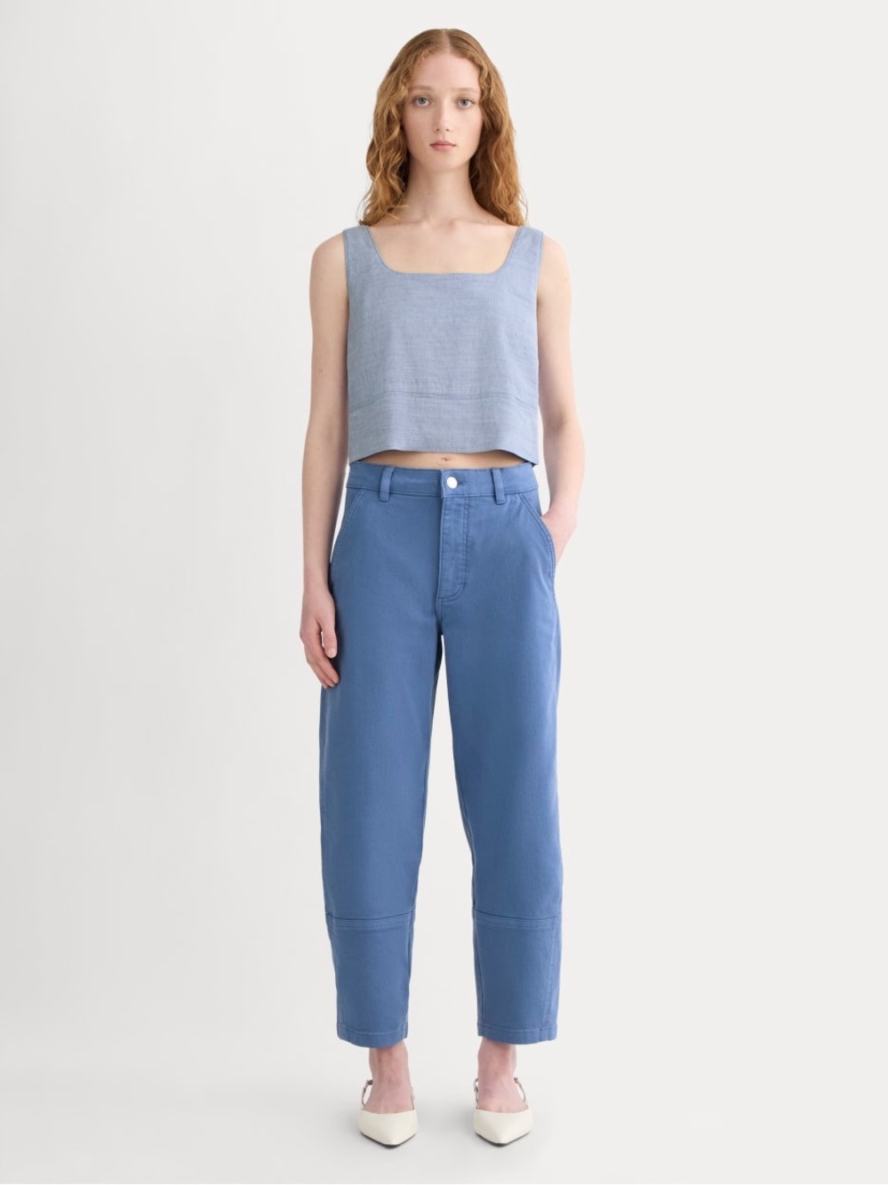 Everlane High-Rise Wide Leg Jeans in Blue 8